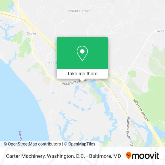 Carter Machinery map