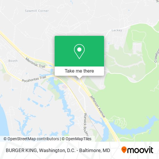 BURGER KING map