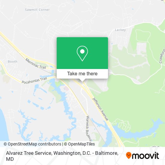 Mapa de Alvarez Tree Service