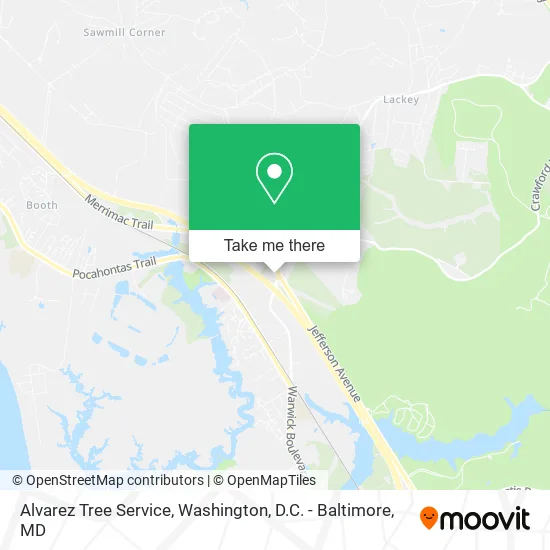 Alvarez Tree Service map