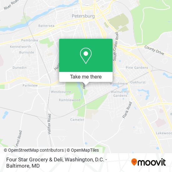 Four Star Grocery & Deli map