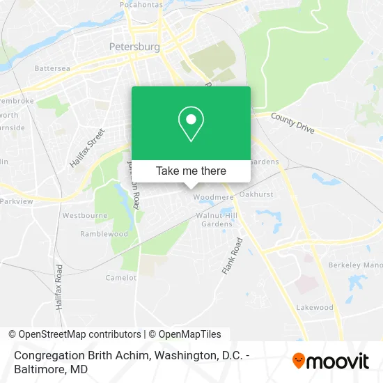 Congregation Brith Achim map