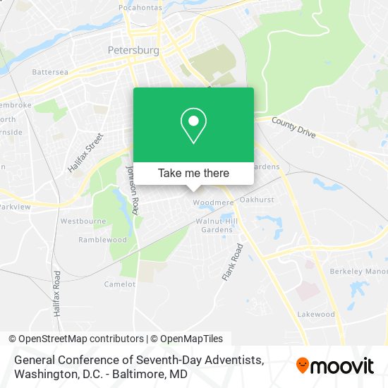 Mapa de General Conference of Seventh-Day Adventists