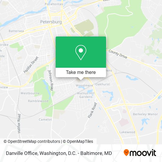 Danville Office map