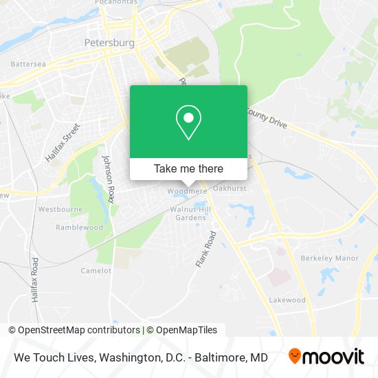 We Touch Lives map