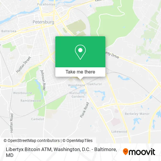 Mapa de Libertyx Bitcoin ATM