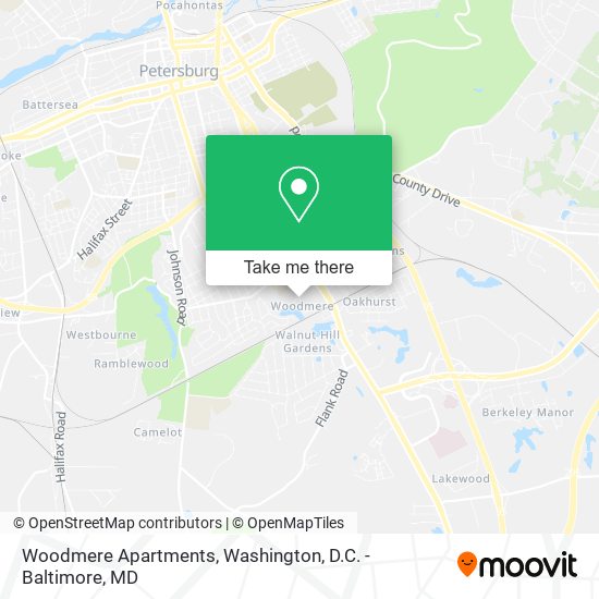 Mapa de Woodmere Apartments