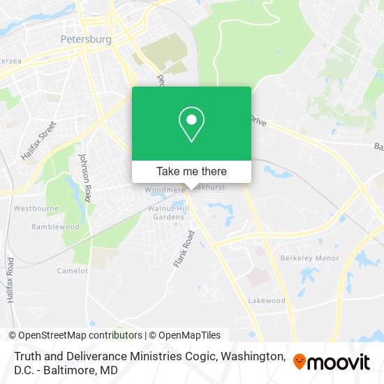 Mapa de Truth and Deliverance Ministries Cogic