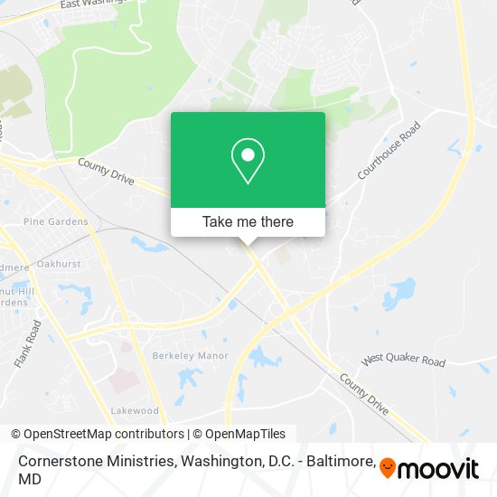Cornerstone Ministries map