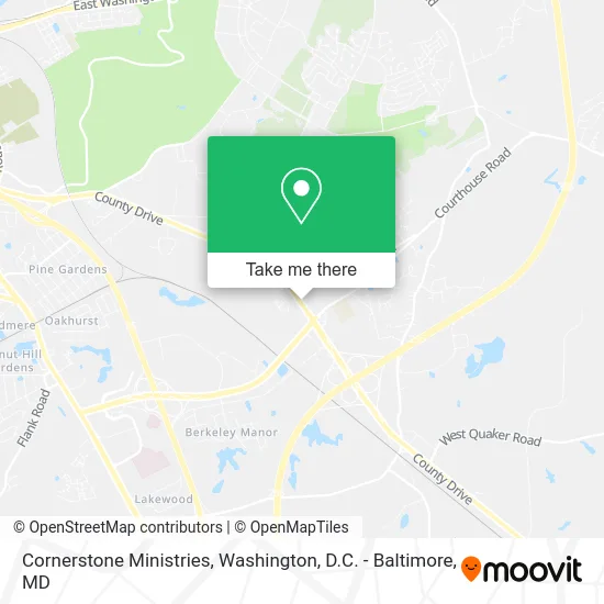 Cornerstone Ministries map