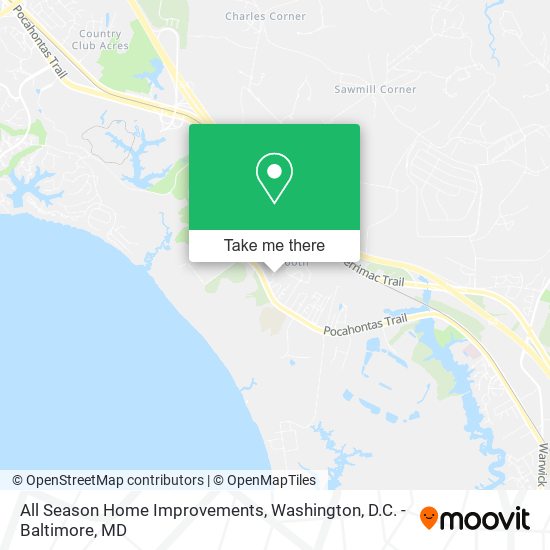 All Season Home Improvements map