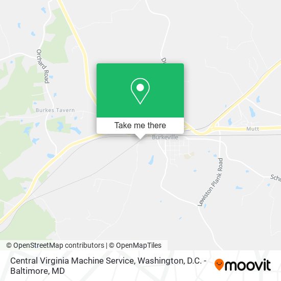 Central Virginia Machine Service map