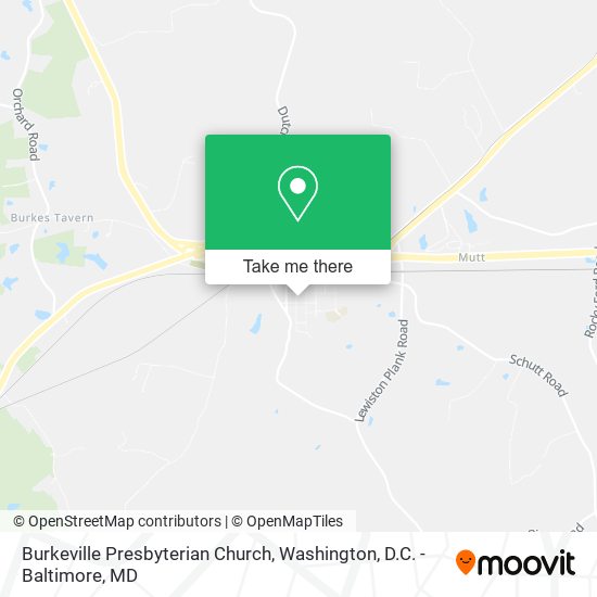 Burkeville Presbyterian Church map