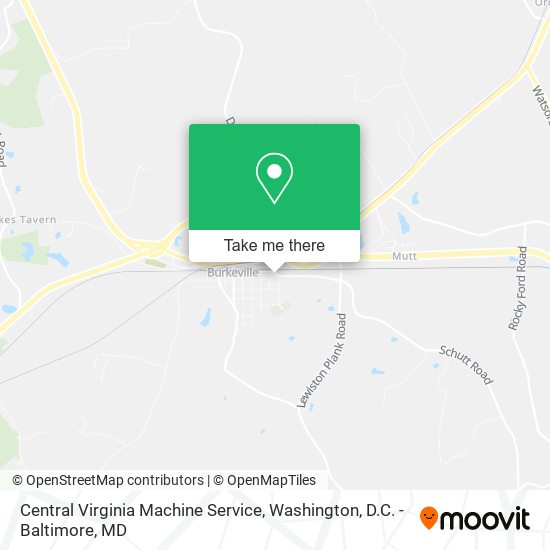 Central Virginia Machine Service map
