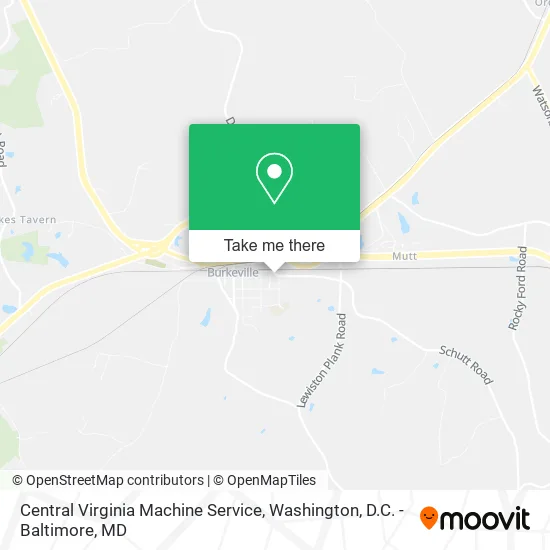 Central Virginia Machine Service map