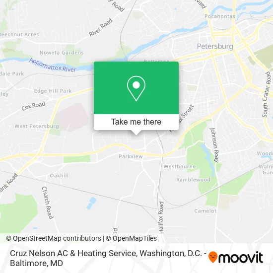 Cruz Nelson AC & Heating Service map