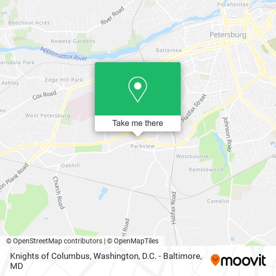 Knights of Columbus map