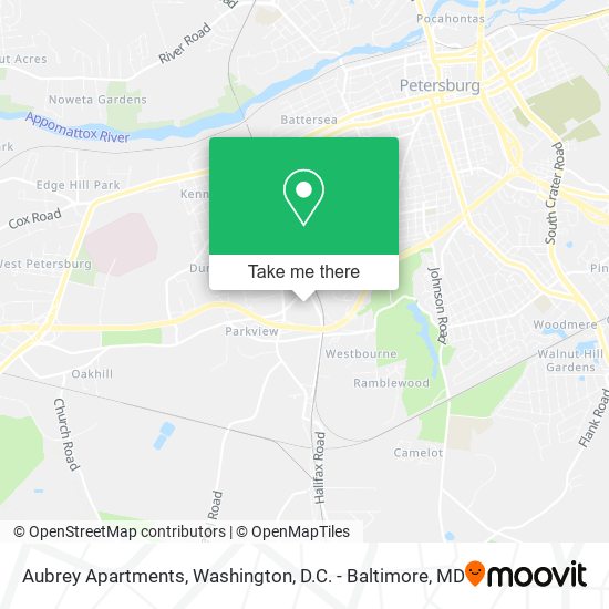 Aubrey Apartments map