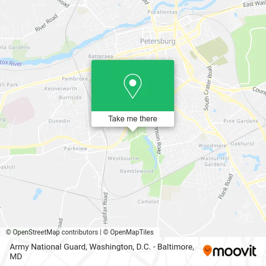 Army National Guard map