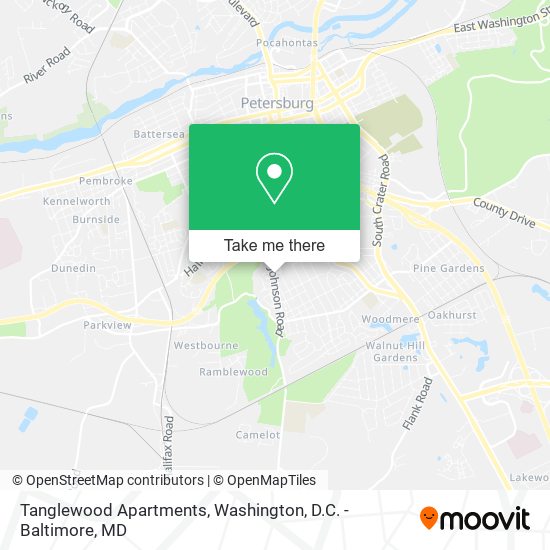 Tanglewood Apartments map