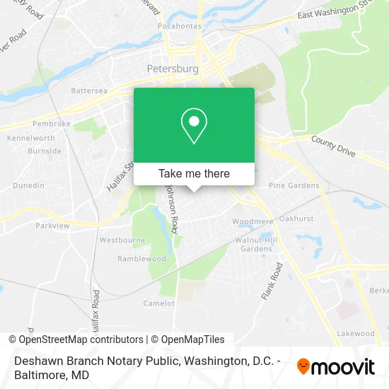Deshawn Branch Notary Public map