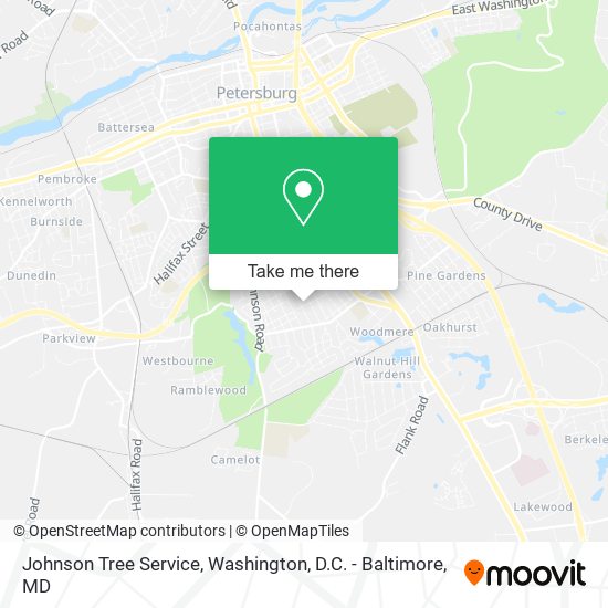 Mapa de Johnson Tree Service