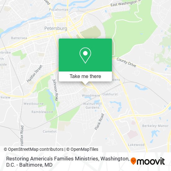 Restoring America's Families Ministries map