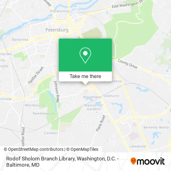 Mapa de Rodof Sholom Branch Library