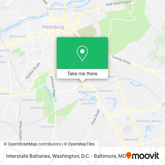 Mapa de Interstate Batteries