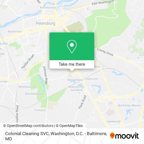 Colonial Cleaning SVC map