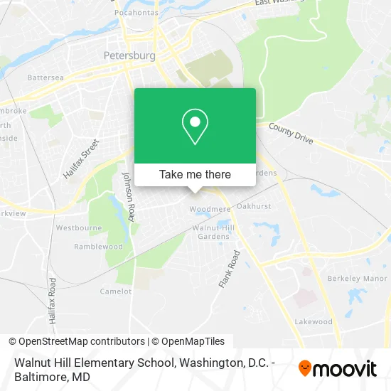 Mapa de Walnut Hill Elementary School