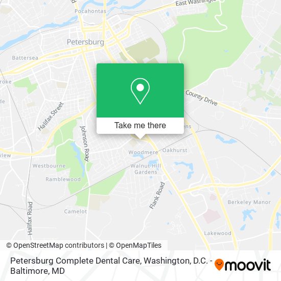 Mapa de Petersburg Complete Dental Care