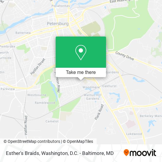 Esther's Braids map