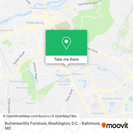 Mapa de Butterworth's Furniture