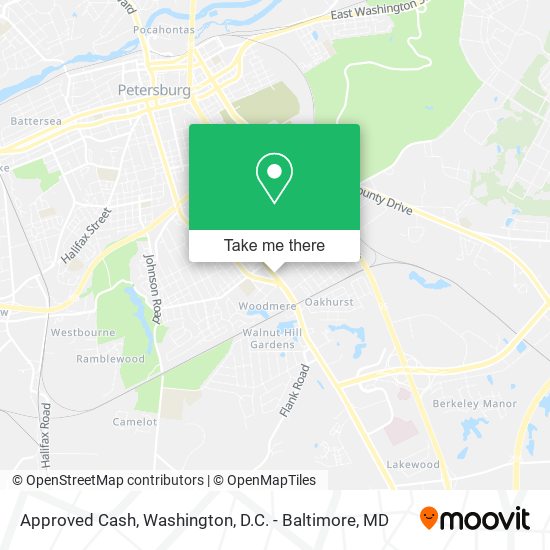 Mapa de Approved Cash