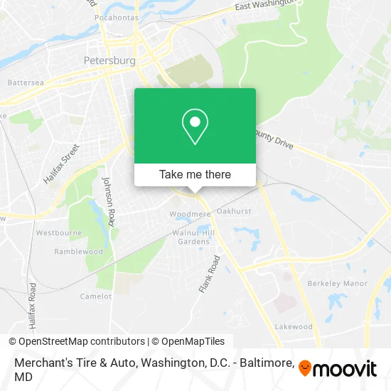 Merchant's Tire & Auto map