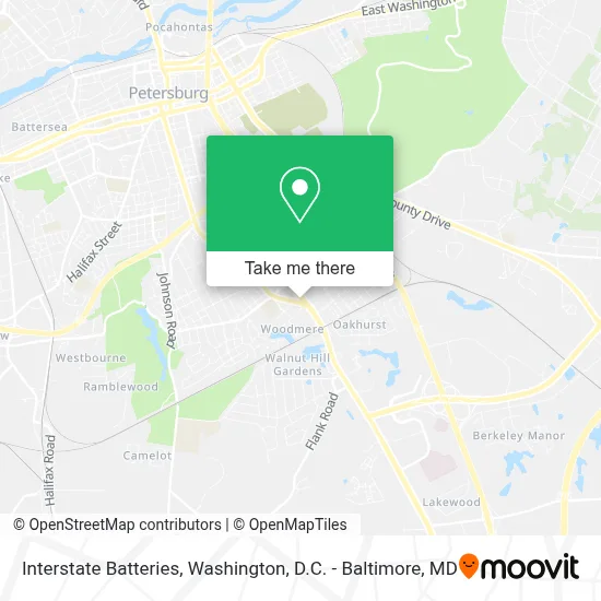 Interstate Batteries map