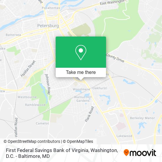 Mapa de First Federal Savings Bank of Virginia