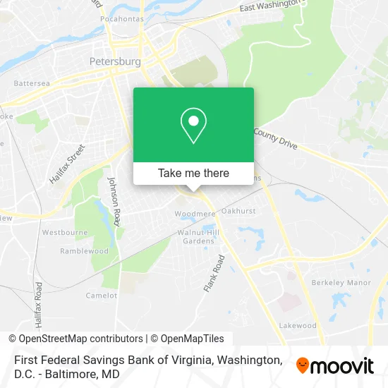First Federal Savings Bank of Virginia map