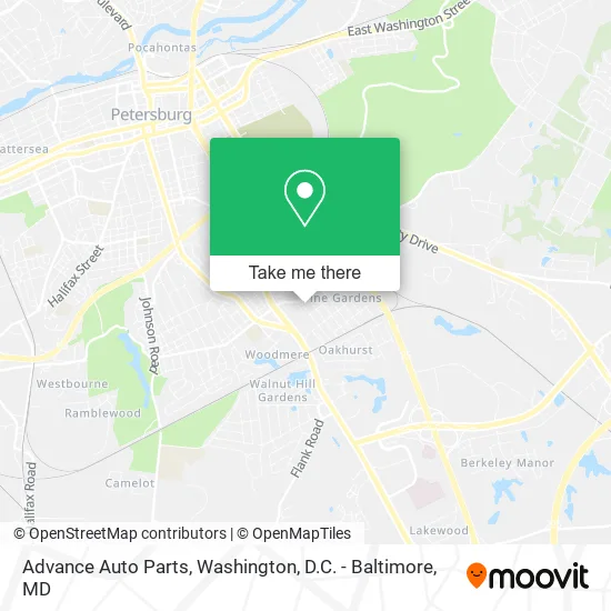 Advance Auto Parts map