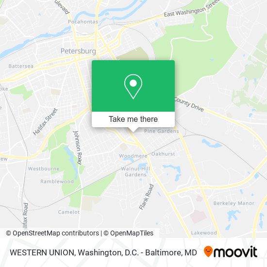Mapa de WESTERN UNION
