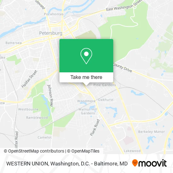 WESTERN UNION map