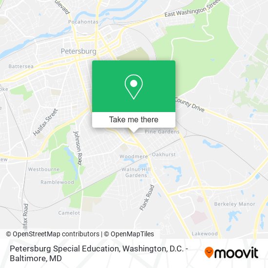 Petersburg Special Education map