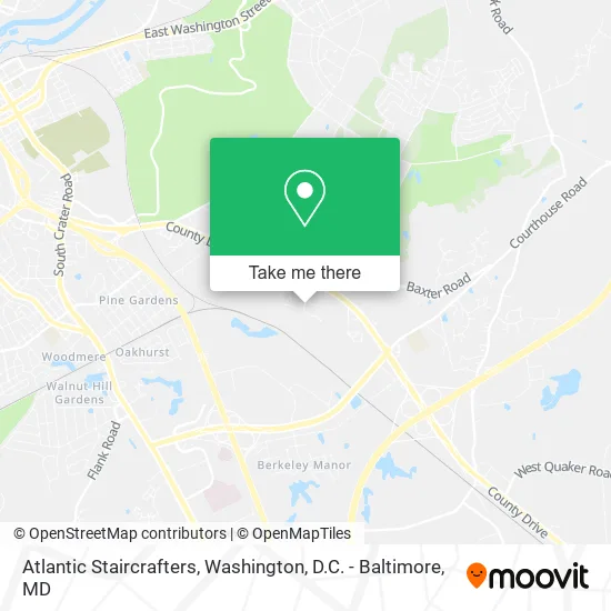 Atlantic Staircrafters map