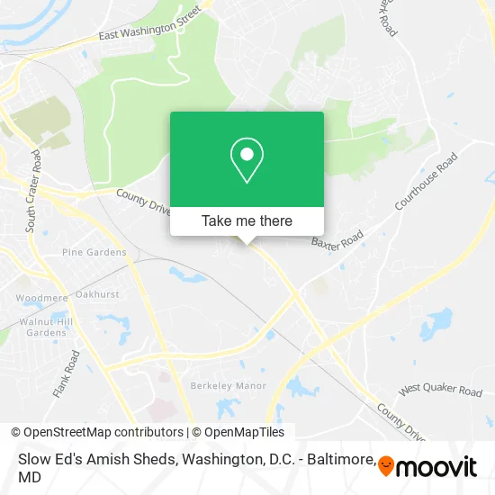 Slow Ed's Amish Sheds map