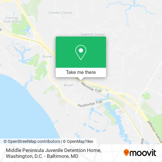 Middle Peninsula Juvenile Detention Home map