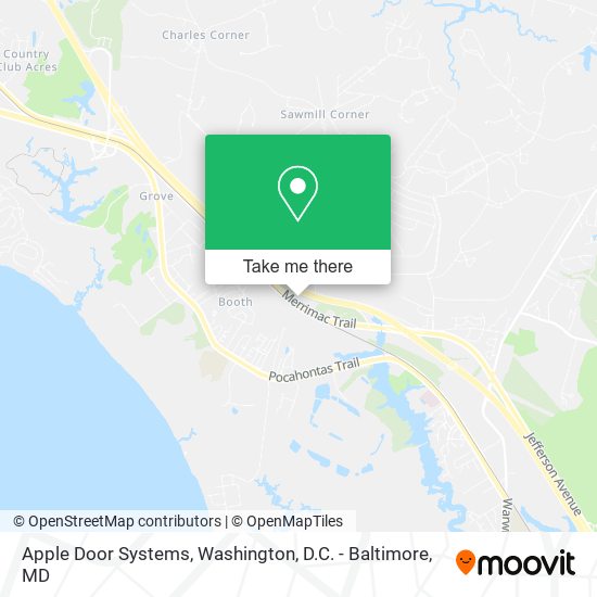 Mapa de Apple Door Systems