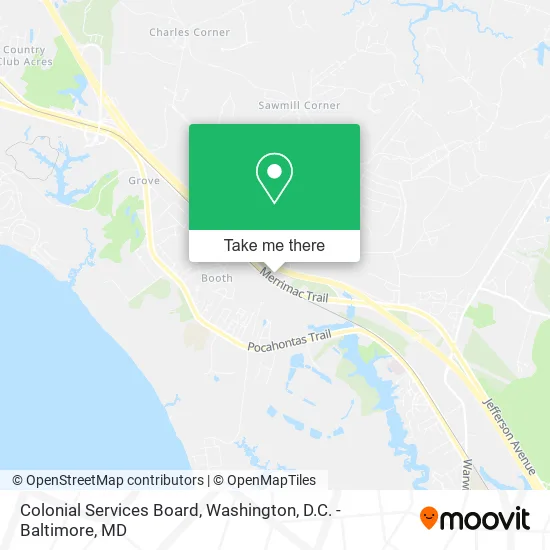 Colonial Services Board map