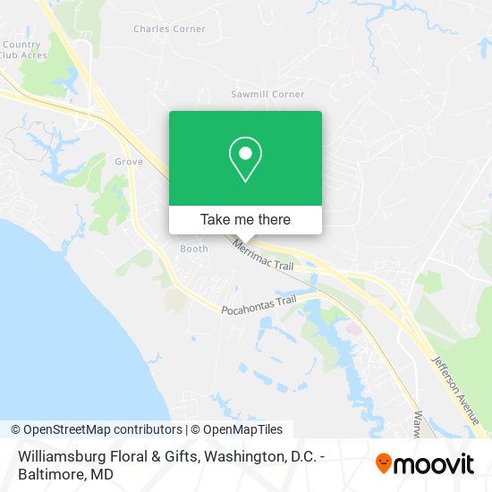 Mapa de Williamsburg Floral & Gifts