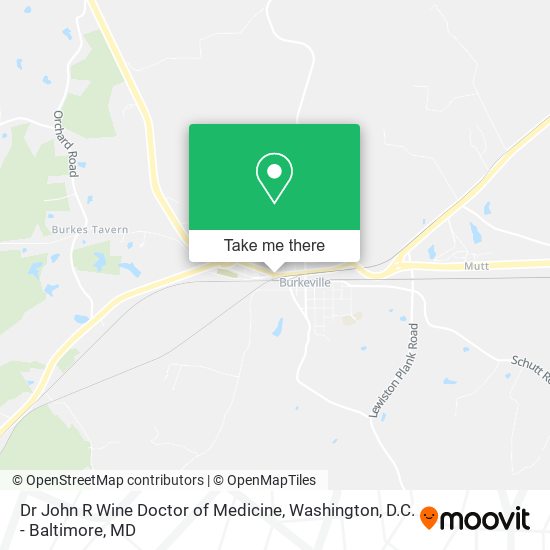 Dr John R Wine Doctor of Medicine map